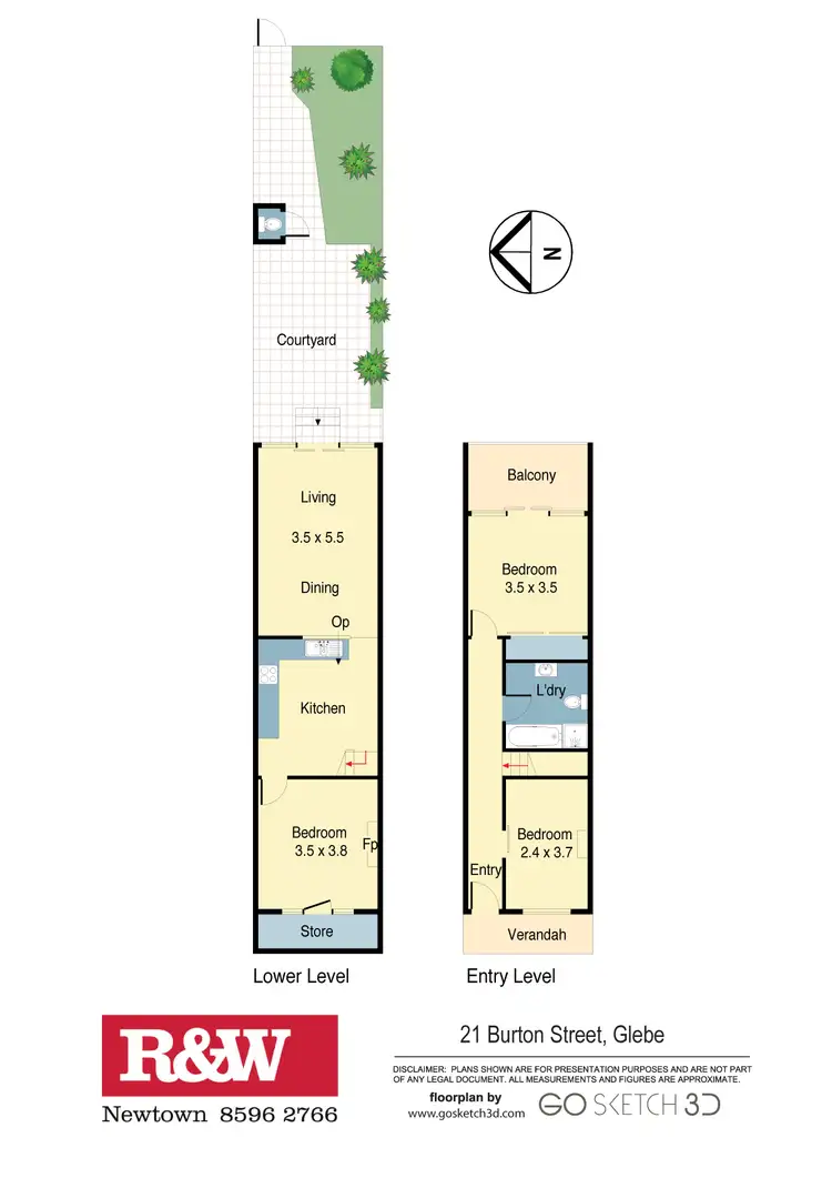 Floorplan of Homely house listing, 21 Burton Street, Glebe NSW 2037