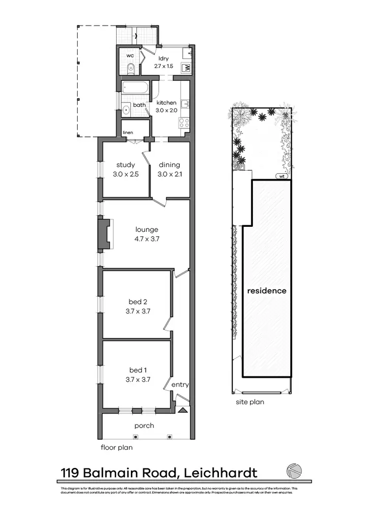 Floorplan of Homely house listing, 119 Balmain Road, Leichhardt NSW 2040