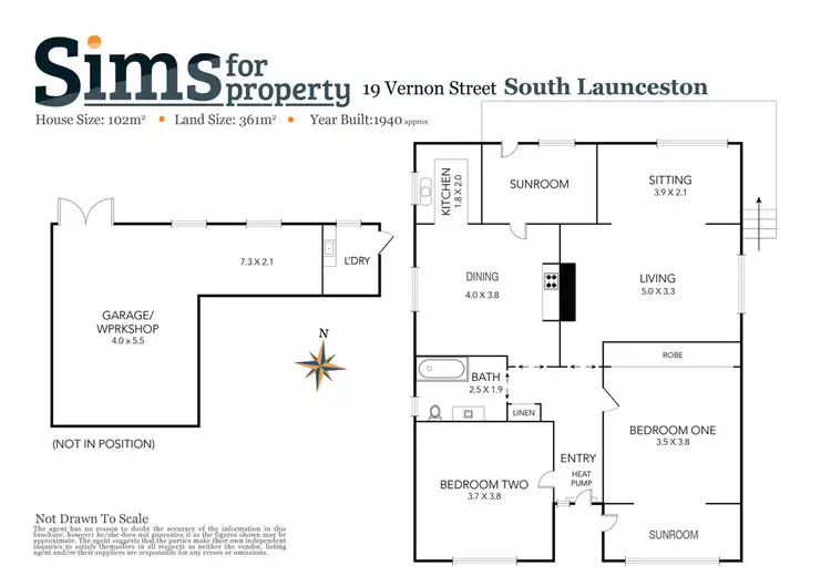 Floorplan of Homely house listing, 19 Vernon Street, South Launceston TAS 7249