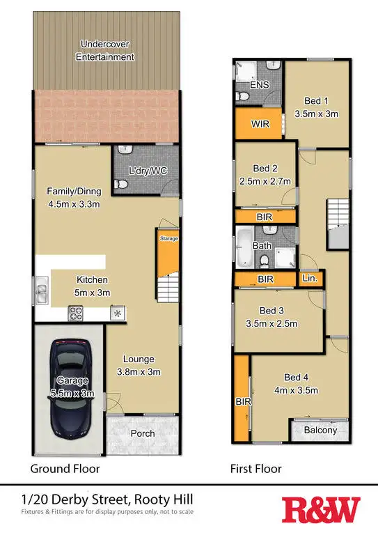 Floorplan of Homely townhouse listing, 1/20 Derby Street, Rooty Hill NSW 2766