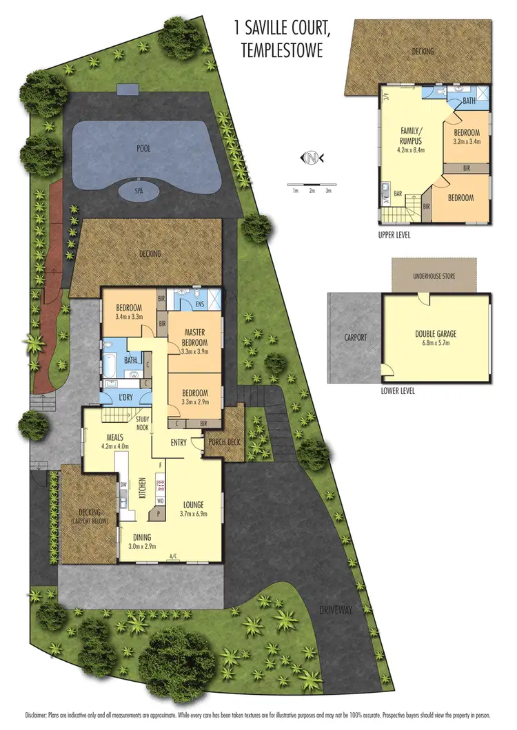 Floorplan of Homely house listing, 1 Saville Court, Templestowe VIC 3106