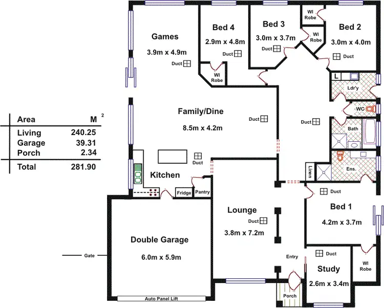 Floorplan of Homely house listing, 8 Windsor Court, Craigmore SA 5114
