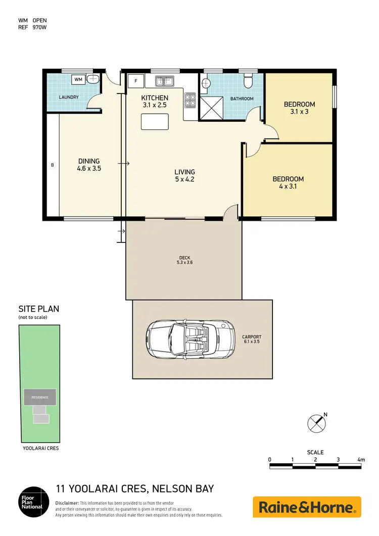Floorplan of Homely house listing, 11 Yoolarai Crescent, Nelson Bay NSW 2315