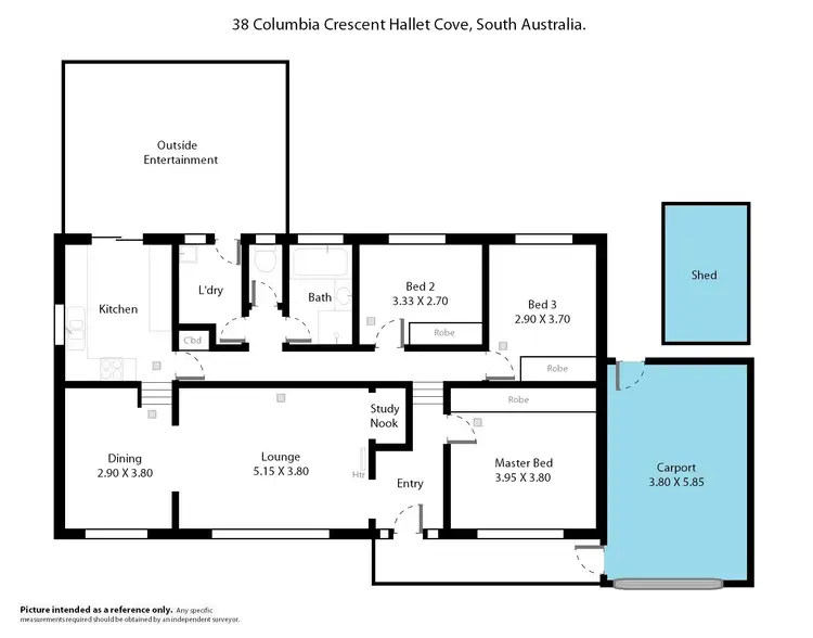 Floorplan of Homely house listing, 38 Columbia Crescent, Hallett Cove SA 5158