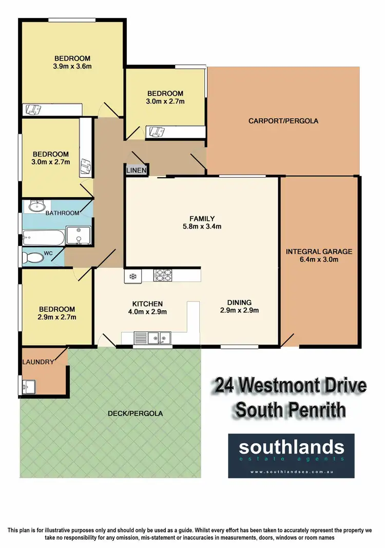 Floorplan of Homely house listing, 24 Westmont Drive, South Penrith NSW 2750
