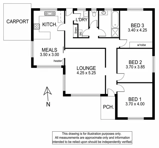 Floorplan of Homely house listing, 23 Yeates Street, Mount Gambier SA 5290