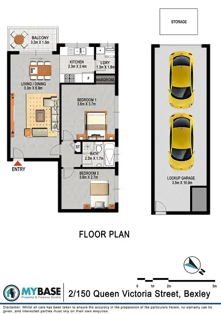 Floorplan of Homely unit listing, 2/148-150 Queen Victoria Street, Bexley NSW 2207