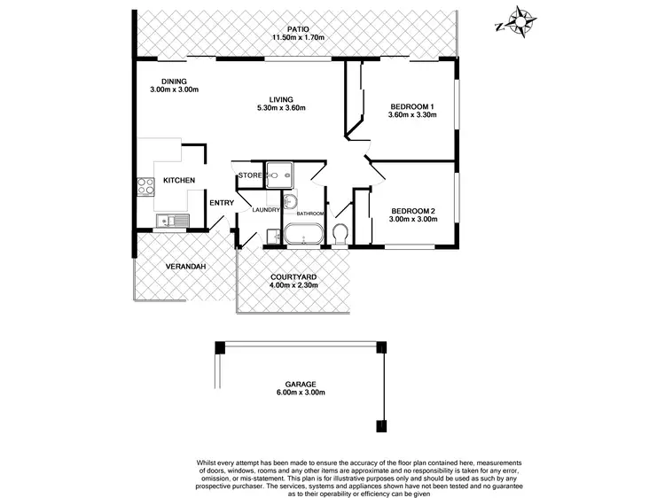 Floorplan of Homely unit listing, 2/175 Haig Rd, Loganlea QLD 4131