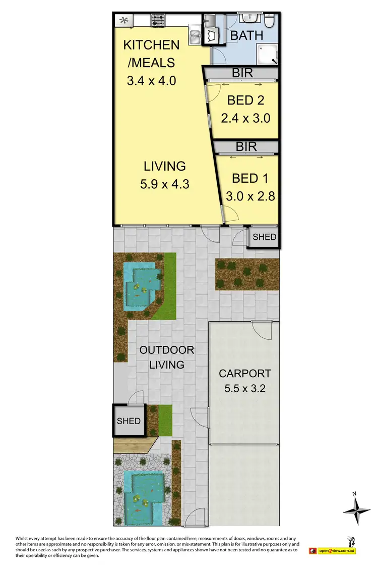 Floorplan of Homely apartment listing, 111/200 Stephen Street, Yarraville VIC 3013