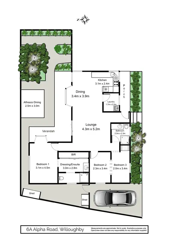 Floorplan of Homely house listing, 6A Alpha Road, Willoughby NSW 2068