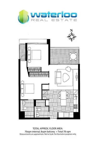Floorplan of Homely apartment listing, 510/9 Archibald Avenue, Waterloo NSW 2017