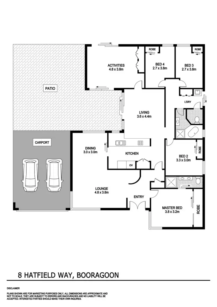 Floorplan of Homely house listing, 8 Hatfield Way, Booragoon WA 6154