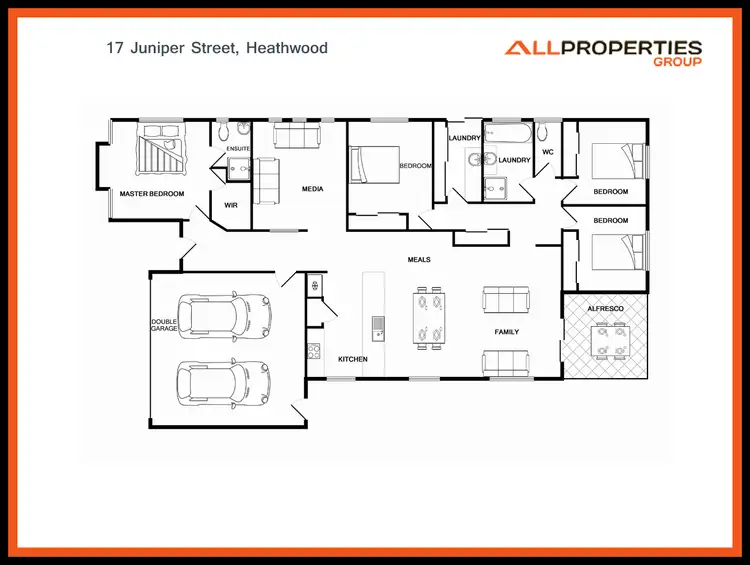 Floorplan of Homely house listing, 17 Juniper Street, Heathwood QLD 4110