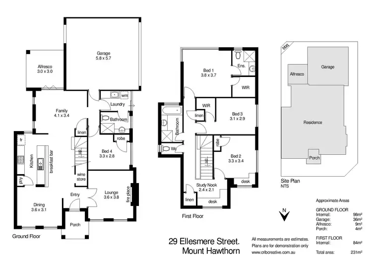 Floorplan of Homely house listing, 29 Ellesmere Street, Mount Hawthorn WA 6016