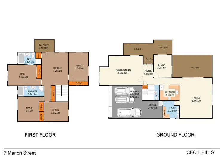 Floorplan of Homely house listing, 7 Marion Street, Cecil Hills NSW 2171