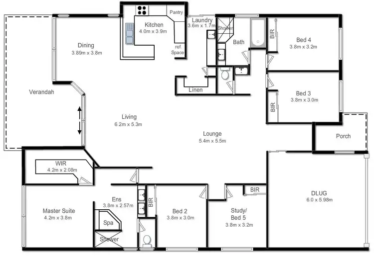 Floorplan of Homely house listing, 55 Gundesen Drive, Urraween QLD 4655