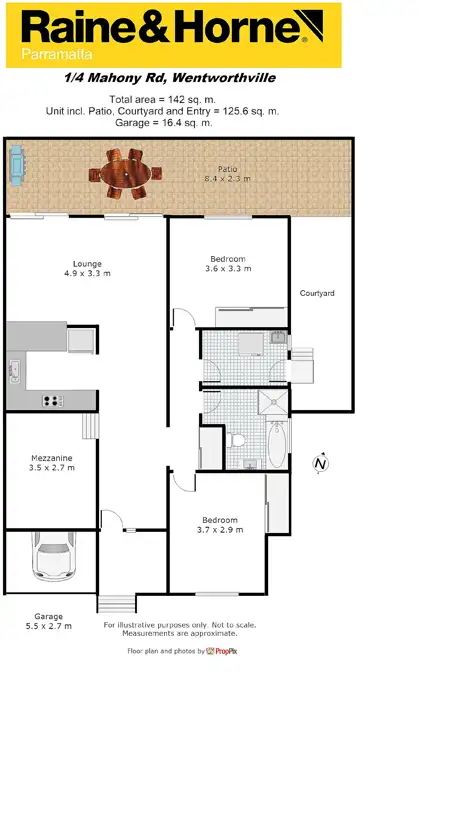 Floorplan of Homely villa listing, 1/4 Mahony Road, Wentworthville NSW 2145