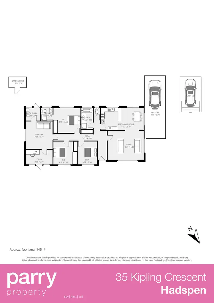 Floorplan of Homely house listing, 35 Kipling Crescent, Hadspen TAS 7290