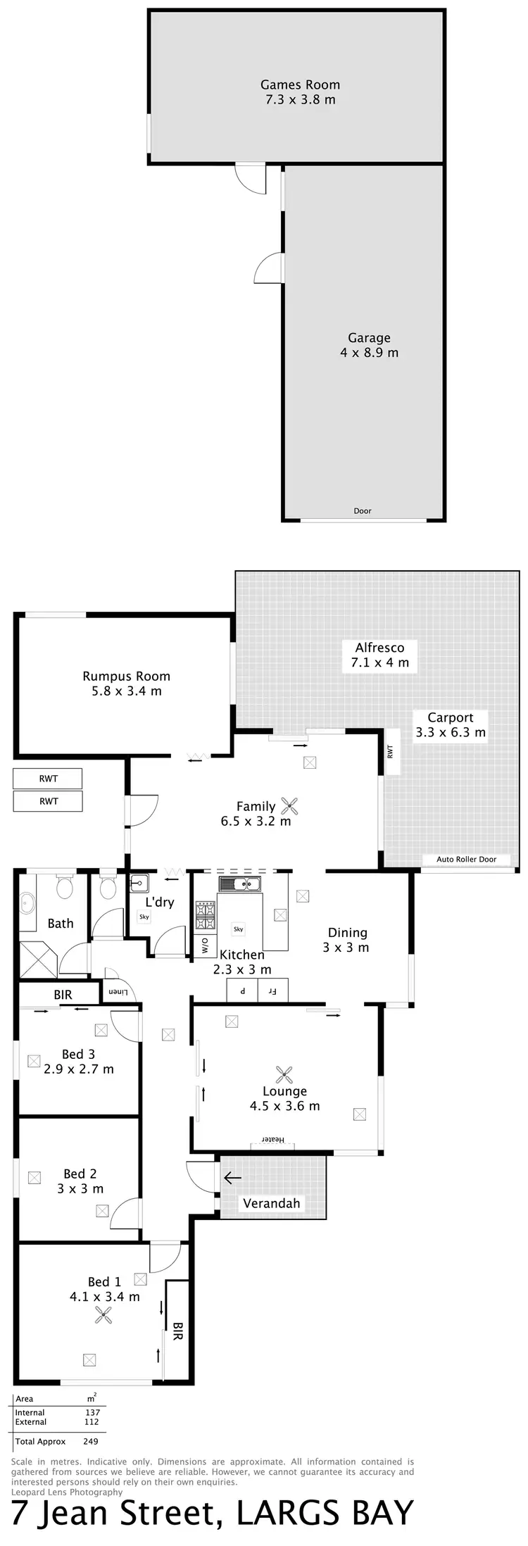 Floorplan of Homely house listing, 7 Jean Street, Largs Bay SA 5016
