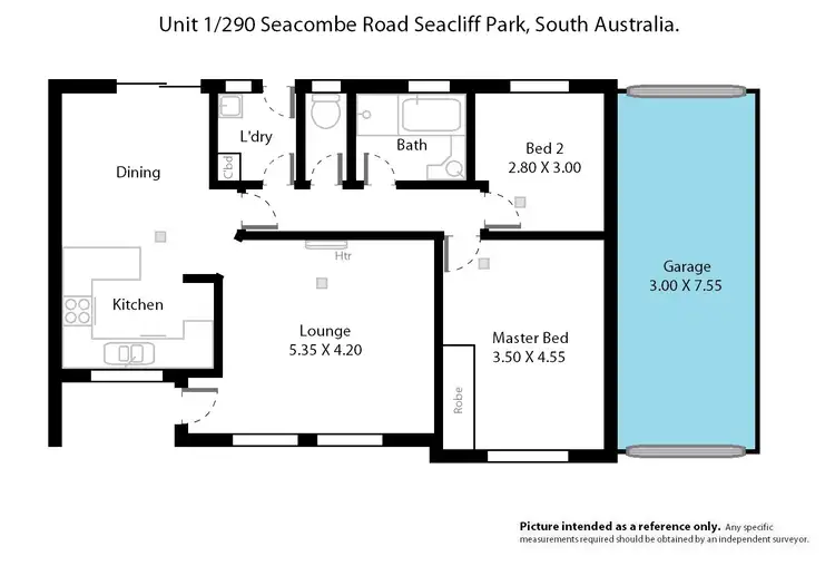 Floorplan of Homely unit listing, 1-290 Seacombe Road, Seacliff Park SA 5049