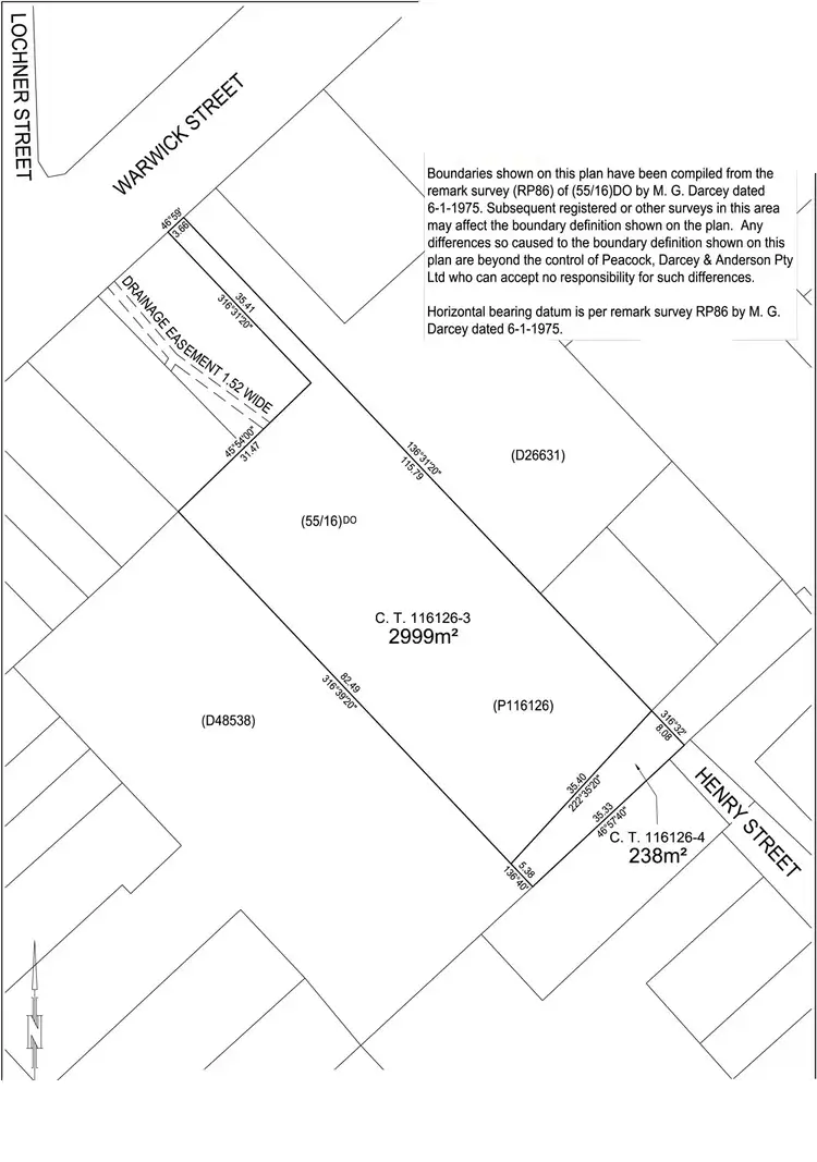 Floorplan of Homely land listing, 168 Warwick St, West Hobart TAS 7000