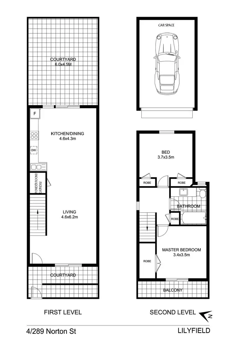 Floorplan of Homely apartment listing, 4/289 Norton Street, Lilyfield NSW 2040