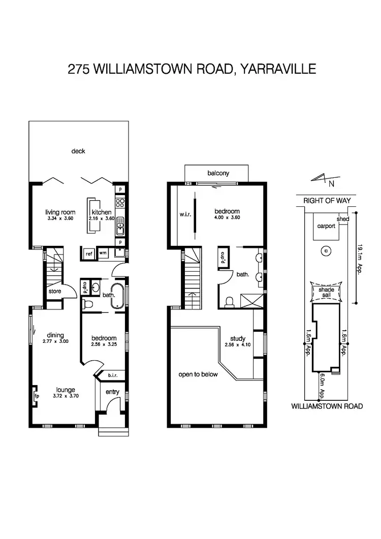 Floorplan of Homely house listing, 275 Williamstown Road, Yarraville VIC 3013