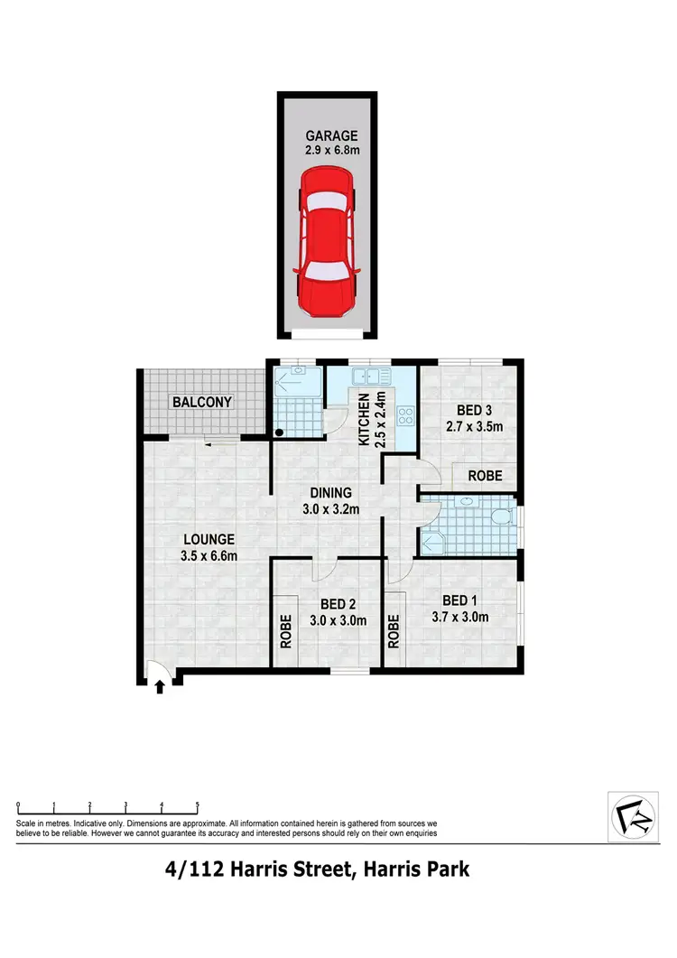 Floorplan of Homely unit listing, 4/112 Harris Street, Harris Park NSW 2150