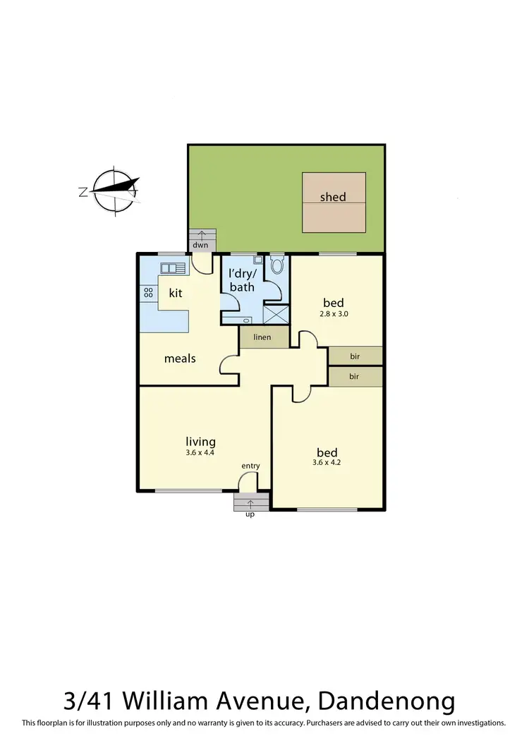 Floorplan of Homely house listing, 3/41 William Avenue, Dandenong VIC 3175