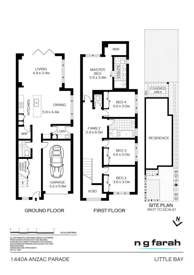 Floorplan of Homely semi-detached listing, 1440A Anzac Parade, Little Bay NSW 2036