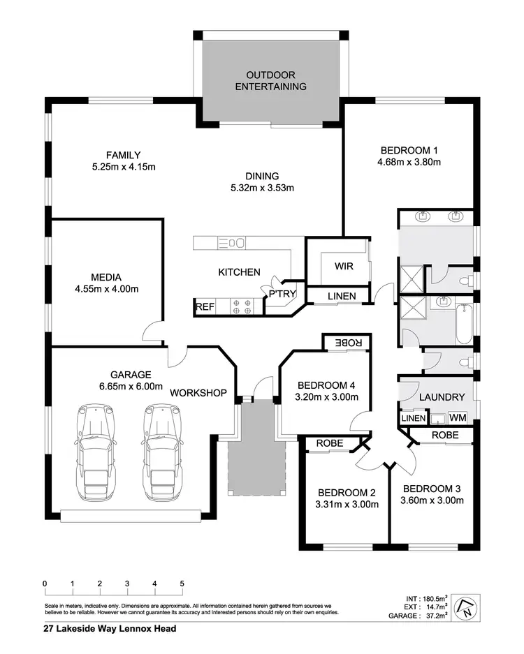 Floorplan of Homely house listing, 27 Lakeside Way, Lennox Head NSW 2478