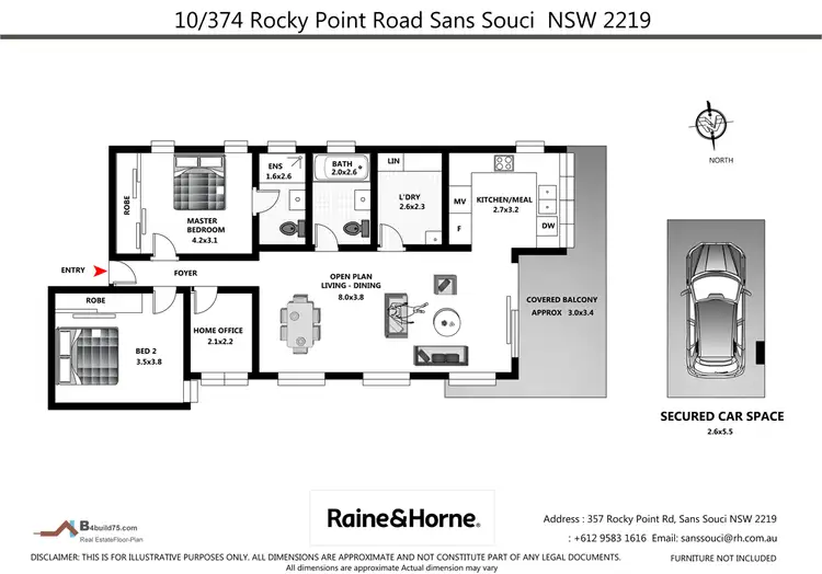 Floorplan of Homely unit listing, 10/374 Rocky Point Road, Sans Souci NSW 2219