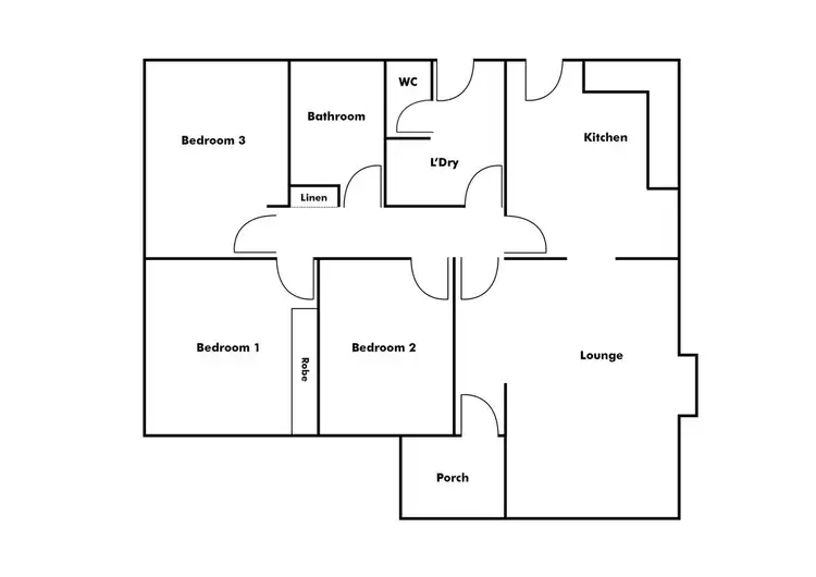 Floorplan of Homely semi-detached listing, 4 Keenan Street, Hamilton Hill WA 6163