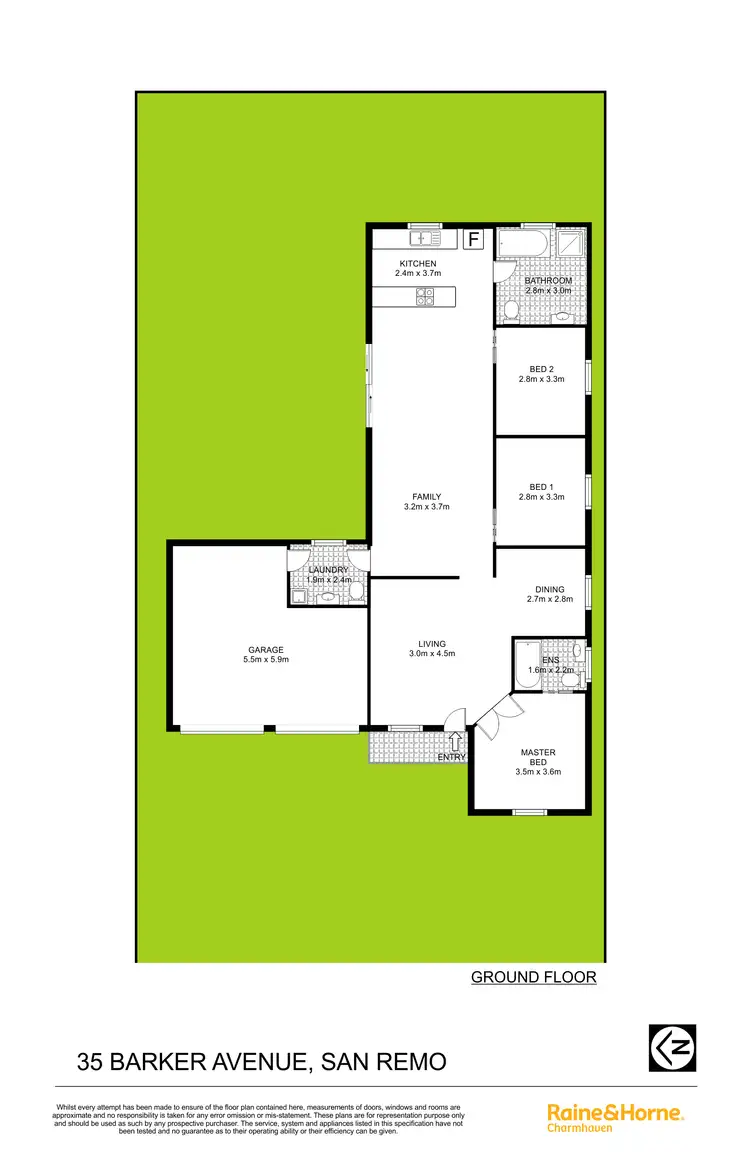 Floorplan of Homely house listing, 35 Barker Avenue, San Remo NSW 2262