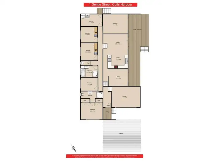 Floorplan of Homely house listing, 1 Gentle Street, Coffs Harbour NSW 2450