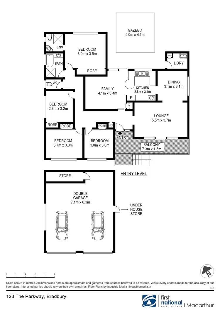 Floorplan of Homely house listing, 123 The Parkway, Bradbury NSW 2560