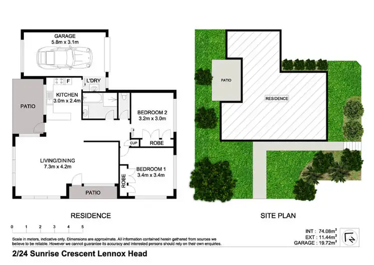 Floorplan of Homely villa listing, 2/24 Sunrise Crescent, Lennox Head NSW 2478