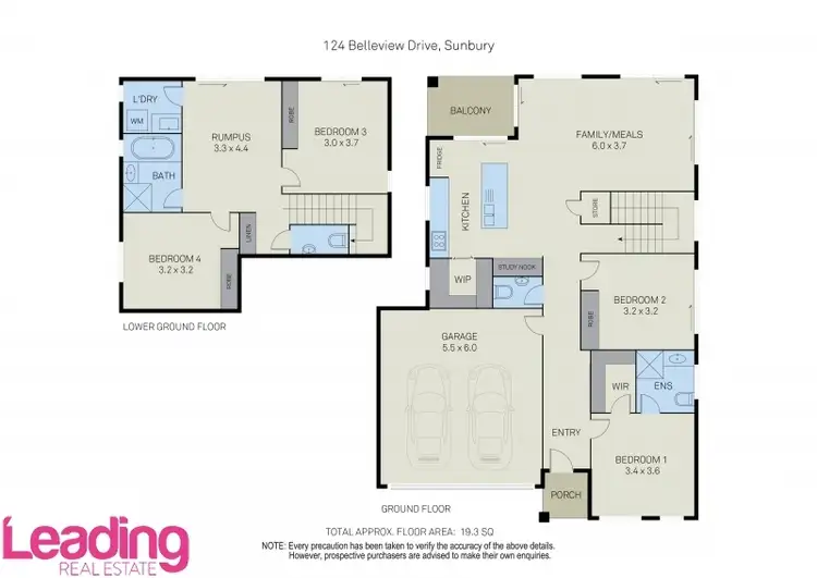 Floorplan of Homely house listing, 124 Belleview Drive, Sunbury VIC 3429