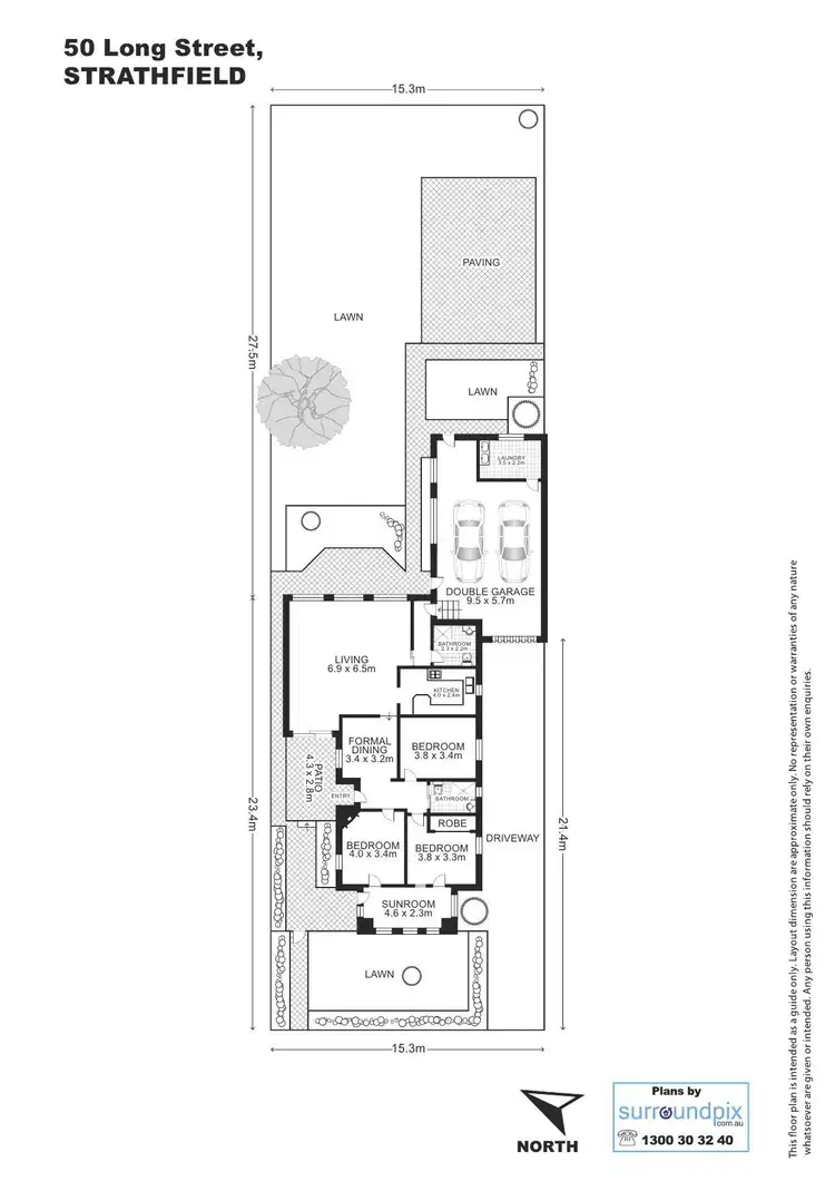 Floorplan of Homely house listing, 50 LONG STREET, Strathfield NSW 2135