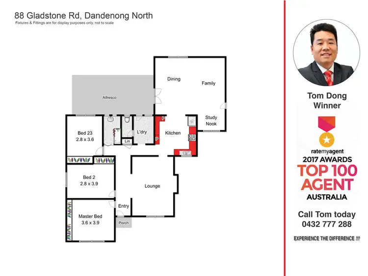 Floorplan of Homely house listing, 88 Gladstone Road, Dandenong North VIC 3175
