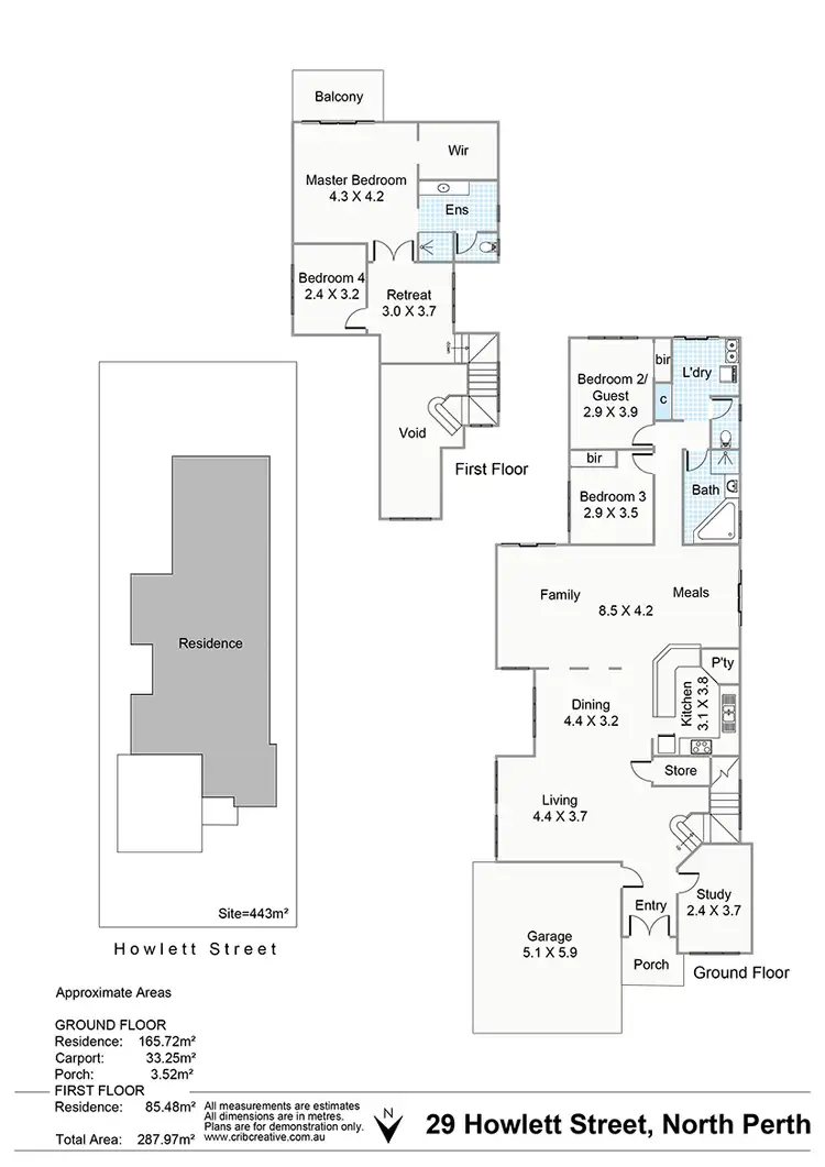 Floorplan of Homely house listing, 29 Howlett Street, North Perth WA 6006