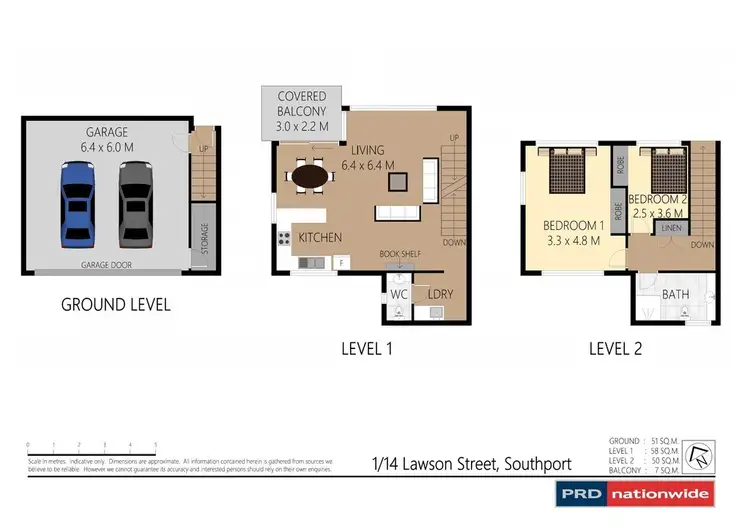 Floorplan of Homely unit listing, 1/14 Lawson Street, Southport QLD 4215