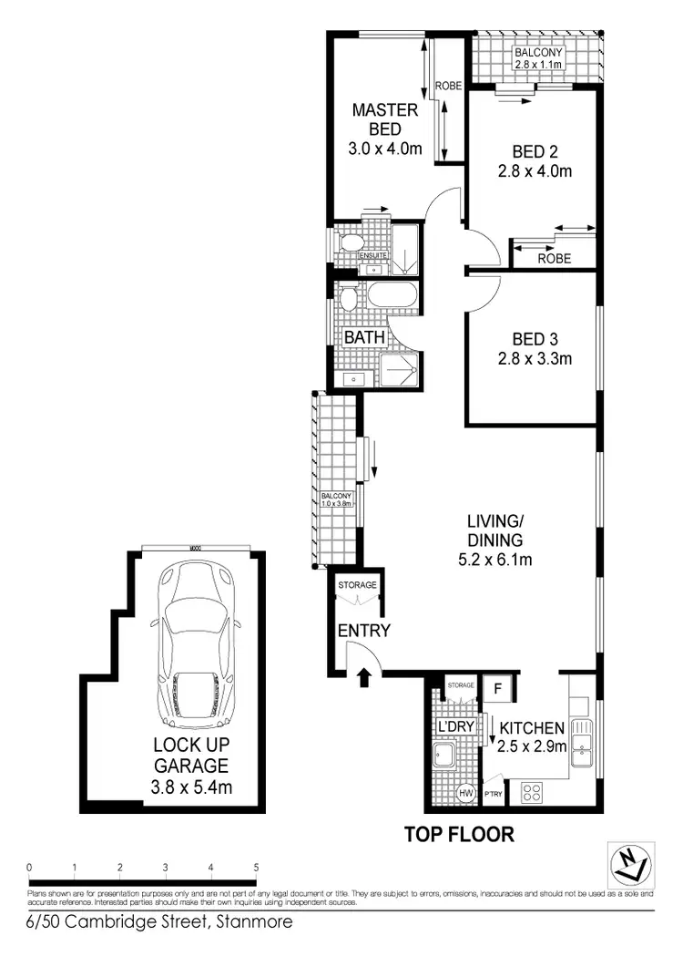 Floorplan of Homely apartment listing, 6/50 Cambridge Street, Stanmore NSW 2048