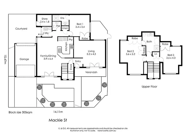 Floorplan of Homely townhouse listing, 79A Mackie Street, Victoria Park WA 6100