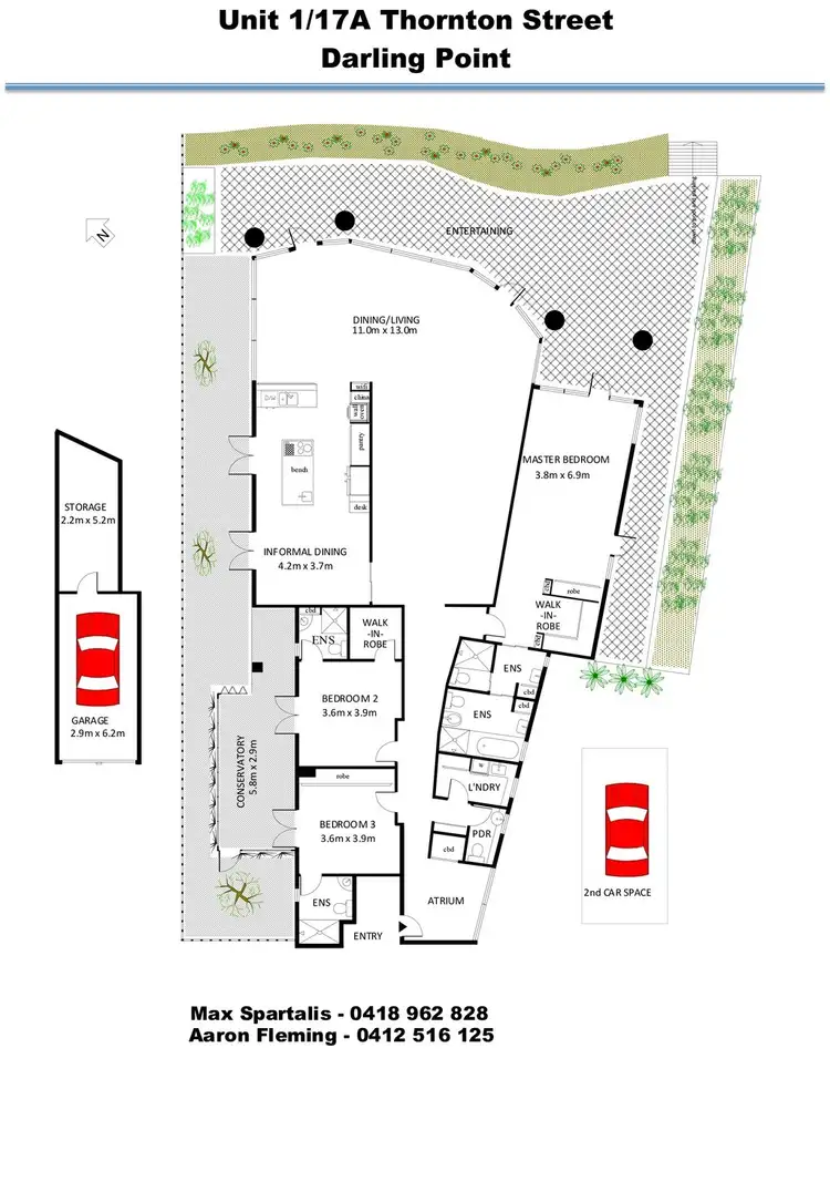Floorplan of Homely apartment listing, 1/17a Thornton Street, Darling Point NSW 2027
