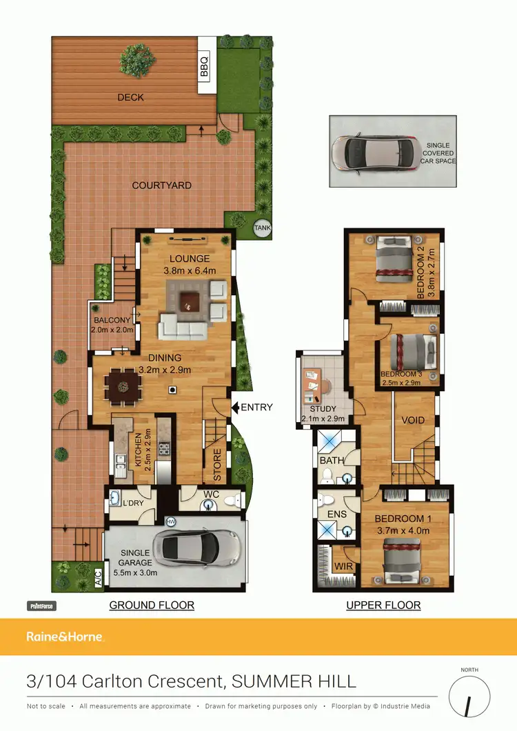 Floorplan of Homely townhouse listing, 3/103-104 Carlton Crescent, Summer Hill NSW 2130