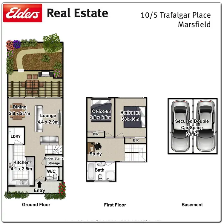 Floorplan of Homely townhouse listing, 10/5 Trafalgar Place, Marsfield NSW 2122