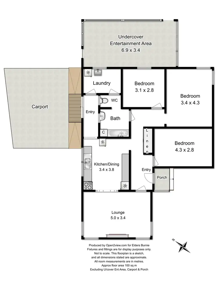 Floorplan of Homely house listing, 4 Oates Street, Montello TAS 7320