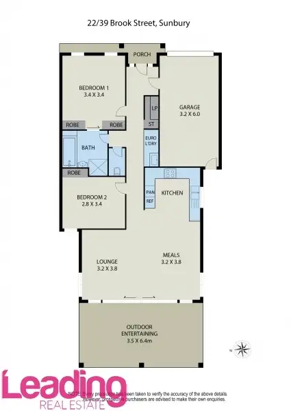 Floorplan of Homely house listing, Unit 22/37-39 Brook Street, Sunbury VIC 3429