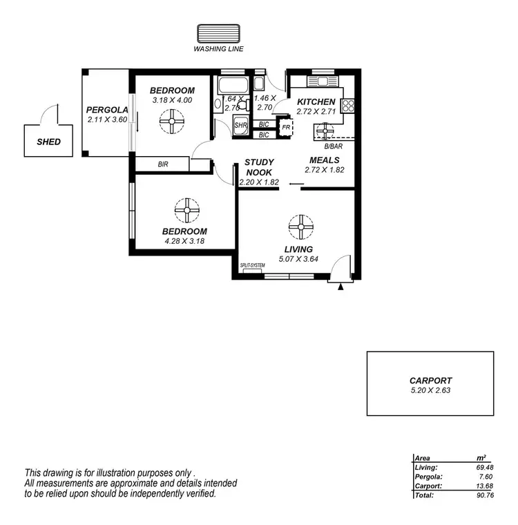 Floorplan of Homely unit listing, 4/19 Carlton Road, Camden Park SA 5038
